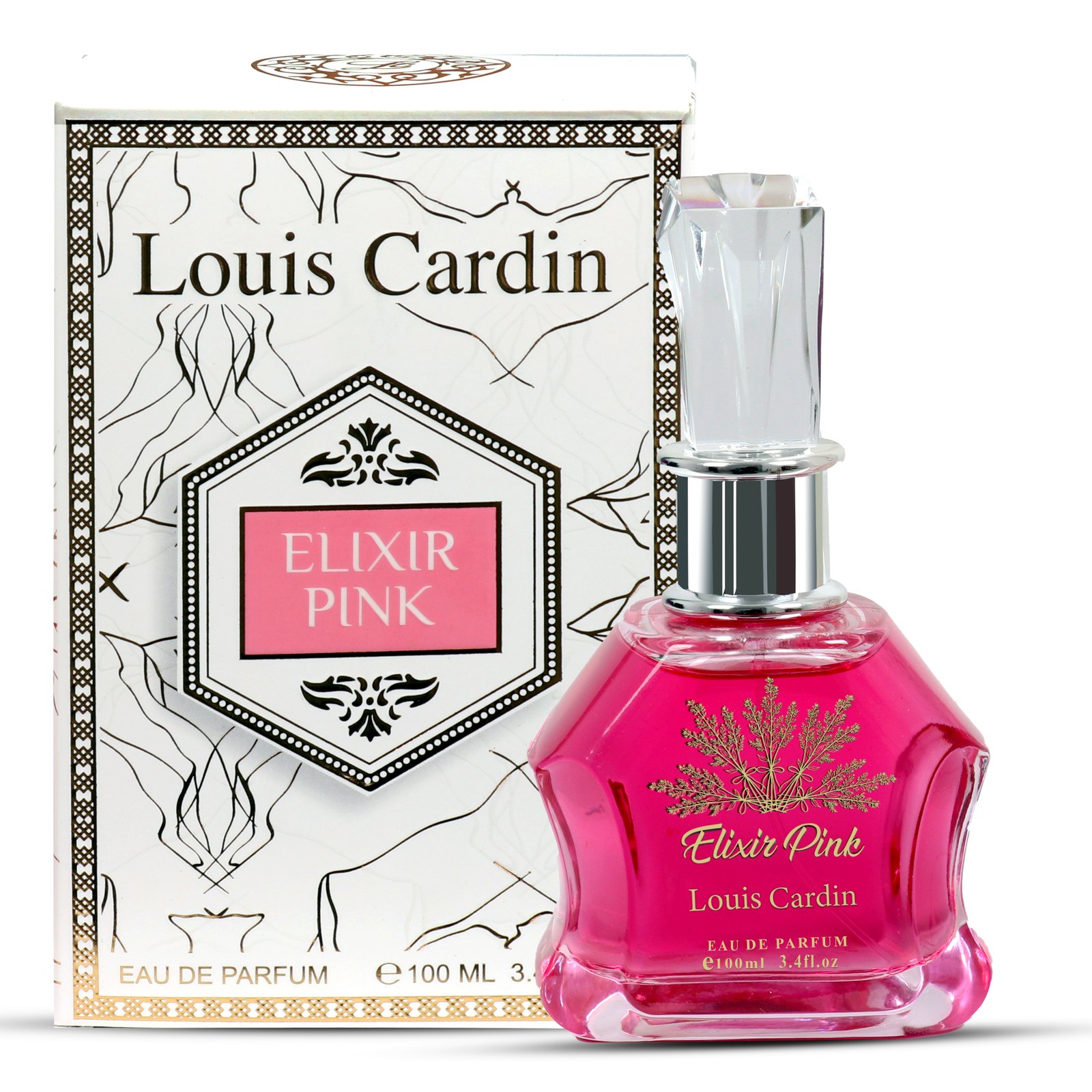 Elixir Pink bottle with box